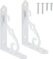 Decorative Shelf Brackets 5X3-1/2 in Wall Mounted Floating Shelf Bracket L Heavy