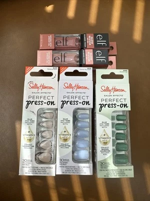 Beauty Bundle E.L.F Cosmetics Glow Reviver (2) And 3 Sets Of Sally Hansen Nails