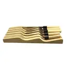 in Drawer Knife Block Sturdy Knife Storage Rack for Cabinet Home Kitchen