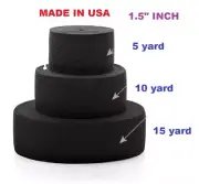 Black elastic 1.5" Inch wide 5/10/15 yard of high quality sewing elastic USA