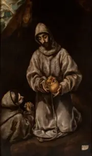 El Greco - St Francis and Brother Giclee Fine Art Print on Canvas Wall Decor 36"
