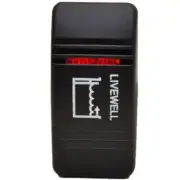 Carling Boat Rocker Switch Cover | Livewell Illuminated Black Actuator