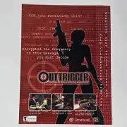 Outtrigger Sega Dreamcast Are You Receiving Print Ad/Poster Official Promo Art