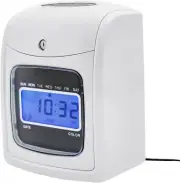 Starter Time Clock Bundle with 150 Cards 3 Backup Ribbon 2 Keys Wall-Mounted/Des