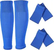 [OHPHCALL] Leg Sleeves for Men Soccer Shin Guard Sleeves Compression Socks Leg Warmers for Pilates Training