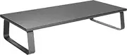 activiva Ergolife Monitor Stand Riser - Black, Ergonomic and Elevated Monitor and Laptop Stand Riser up to 20KG and 12cm Height for Work, Home and Office