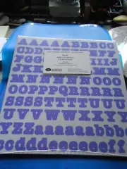 Creative Memories BOLD Large 1” ABC 123 Alphabet & Number Sticker PURPLE NEW