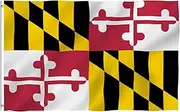 ANLEY Fly Breeze 3x5 Foot Maryland State Polyester Flag - Vivid Color and Fade Proof - Canvas Header and Double Stitched - Maryland MD Flags with Brass Grommets 3 X 5 Ft