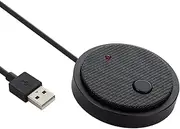 Desktop Omnidirectional Microphone Wired USB Plug and Play/nt Noise Reduction/High Sensitivity/3-meter Pickup Distance for Prof ional o Recording/Webcast/Video Conference(Black) Black One Size