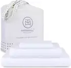 500 Thread Count Twin Size 3 Pc Luxury Cotton Bedding Set, Jacquard Floria Hotel