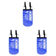 3x Rock Portable 3ft Unfilled Punching Boxing Bag Premium Grade Sports/Gym Blue