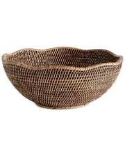 Napa Home & Garden Burma Rattan Scalloped Edge Bowl