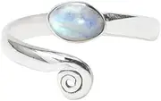 [SAJTOX] Adjustable Toe Ring Women's Body Jewellery Fashionable Toe Ring Handmade Midi Ring gemstone Silver Rings