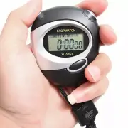 Digital Handheld Sports Stopwatch Stop Watch Timer Alarm Counter