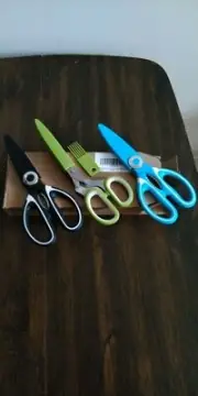 3 Kitchen Shears Scissors Stainless Steel For Herbs Chicken Meat fish BBQ n n n