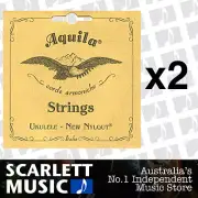 2x Aquila 21U Baritone Ukulele Nylgut Uke Strings Low D Tuning *SET OF 2 PACKS*