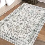 MARLOW 80X120cm Floor Rugs, Skin Friendly Shaggy Area Rugs, TPR Anti-Slip Backing Soft Large Home Decor Carpet Indoor Outdoor - Versatile for Bedroom,Dining Room,Living Room(Vintage Blue)