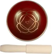 BAZEITFLOW 1Set Meditation Bowl Singing Bowl with Mallet Yoga Sound Bowl for Mindfulness and Healing Lightweight and Portable Wellness present