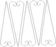 10pcs Garden Flower Hook Hook Outdoor Plant Marker Plant Name Holder Vegetable Garden Tag Nursery Tag Holder Vegetable Marker Lawn Ornament Stakes Flower Label Stake Silver Iron