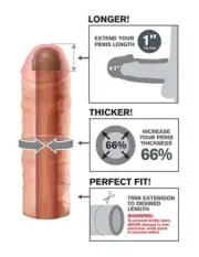 Pipedream Fantasy X-Tensions Mega 1 Inch Extension Penis Extender