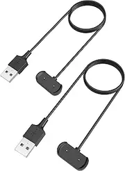 Yaekea Charger Compatible with Amazfit Bip 3,Bip 3 Pro,Bip U Pro,Gts 4 Mini,Gts 2, Gts 2 Mini, Gts 2e,GTR 2,GTR 2e,T-Rex Pro,3.3Ft USB Replacement Magnetic Watch Charger for Amazfit Accessories 2 Pack