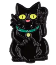The Simpsons ENAMEL PIN - snowball 2 cosplay as Maneki-neko - Free AU Post
