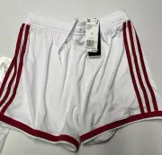 Adidas Regista Climalite Soccer Shorts Drawstring White Red Women’s SMALL