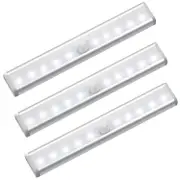 3pcs 10 Led Infrared Induction Light Motion Sensor Night Light Closet Light