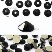 Jet (280) Black Swarovski New 2088 XIRIUS Rose 16ss 4mm Flatback No-Hotfix Rhinestones Round DIY Bling ss16 144 pcs (1 Gross) from Mychobos (Crystal-Wholesale)