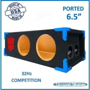 6.5 Dual Ported / Vented Sub Box Subwoofer Enclosure Speaker Box 32Hz