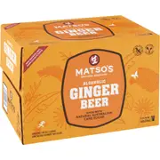 Matso's Ginger Beer Bottles 330ml x 24 Case
