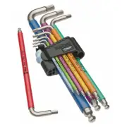 Wera 3950/9 Hex-Plus Multicolour Sae Stainless Steel (9-Piece Set) 5022860001