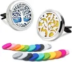 2 PCS Car Aromatherapy Fragrance Essential Oil Diffuser Vent Clip Stainless Stee