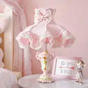 Pink Princess Led Table Lamps for Girl Bedroom Bedside Lamp Desk Light Fixtures