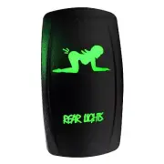 Green Rocker Switch On/Off "Rear Lights" ATV Auto Car Truck SUV RV Jeep