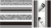 6 Sheets Temporary Bracelet Tattoos Maori Tribal Fake Arm Tattoos Bracelet