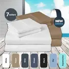 1000TC CVC COTTON SINGLE/KS/DOUBLE/QUEEN/KING SHEET SET(FITTED,FLAT&PILLOWCASE)