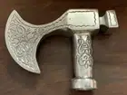 Silver Brass Axe Handle For Walking Stick Cane Victorian wooden walking sticks