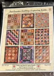 NEW. Fat Quarter Quilting: Exploring Batiks Pattern finished by Lori Smith 16x20