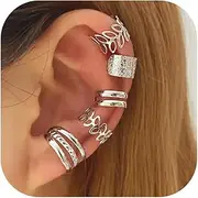 [Aonklot] Ear Cuffs Non Piercing Gold Ear Cuff Earrings for Women Trendy Stuff Clip on Cartilage Earring Set Helix Earring Jewelry Stocking Stuffers for Women