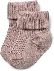 [Wheat] Unisex Children's Wool Rib Ziggy Socks