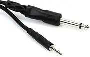 Hosa CMP-310 3.5 mm TS to 1/4 Inch TS Mono Interconnect Cable, 10 Feet