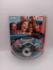 Vivitar ViviCam iTwist X018 10.1 Mega Pixels Digital Camera Black Factory Sealed