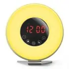 LED Wake Up Light Lamp FM Radio Alarm Clock Sunrise Sunset Simulation Nightlight