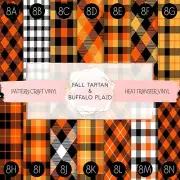 Pattern Vinyl HTV, Plaid Tartan Fall Vinyl for Cricut Cutting Machine