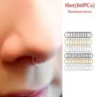 Dangle Huggies Round Hoop Ear Stud Nose Rings Ear Piercing Jewelry Lip Ear Ring