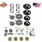 Efficient Electric Range Burner Set: Includes Porcelain Drip Pans & Terminal Kit