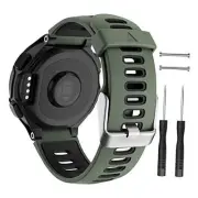 Compatible Forerunner 735XT Band Soft Silicone Sport Watch Strap Army Green