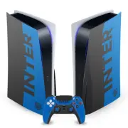 OFFICIAL INTER MILAN FULL LOGO VINYL SKIN DECAL FOR SONY PS5 DISC EDITION BUNDLE