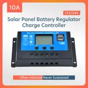 12V/24V Solar Panel Battery Regulator Charge Controller 10A PWM LCD USB